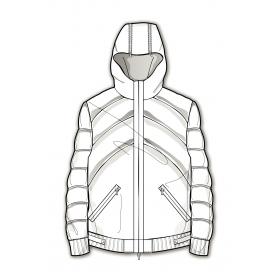 男装流行棉服羽绒服设计手稿