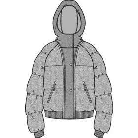 男装流行棉服羽绒服设计手稿