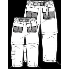 2024季度男装流行裤子款式设计手稿