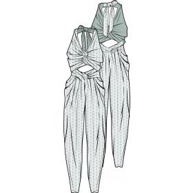 2021-2022春夏女装流行泳装设计手稿